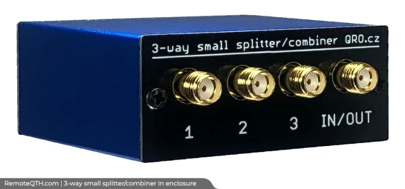 3-way splitter with enclosure